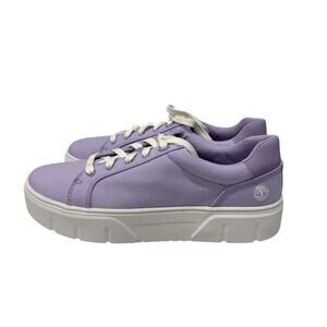 Timberland‎ Women's Laurel Court Low Lace Purple Canvas Sneaker A64GC - Size: 9